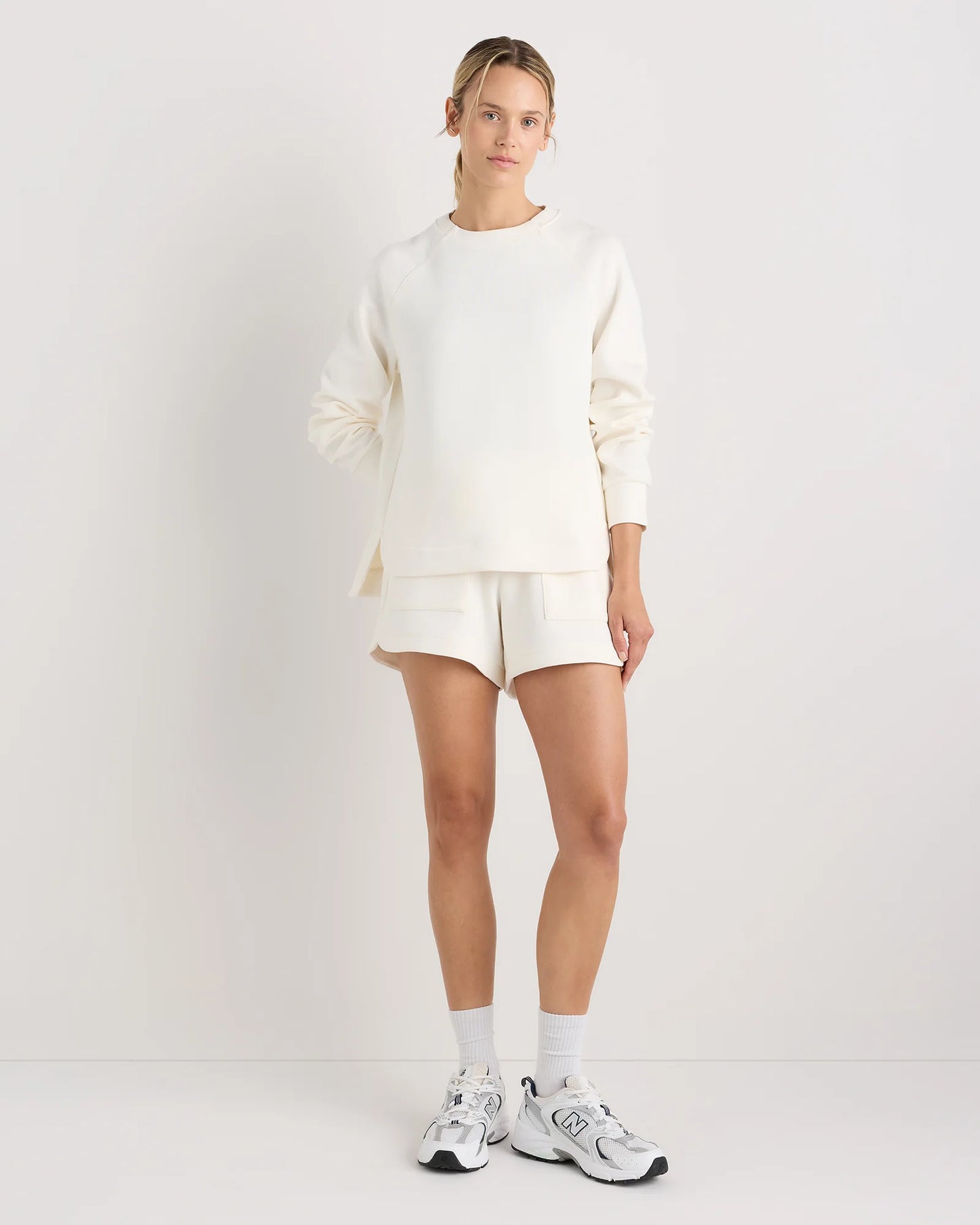 CloudComfort Crewneck Sweatshirt - XS / Pebble Beige