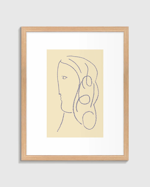 Selene by Jeff Jackson - 21.25"x26.25" / Oak