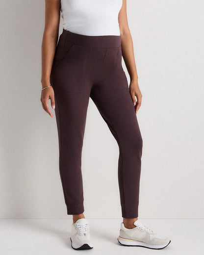 SuperSoft Fleece Maternity Joggers - XS / Off-White