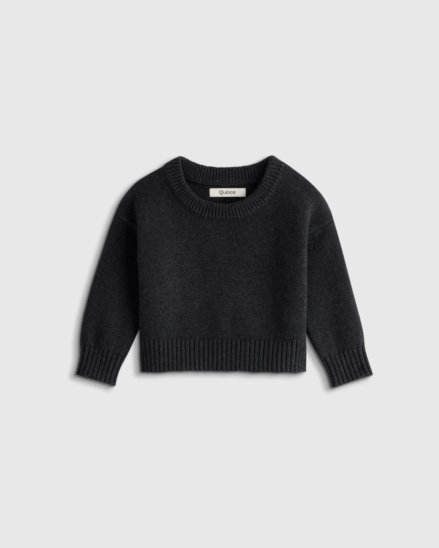 100% Organic Cotton Crewneck Sweater - 9-12M / Navy/White