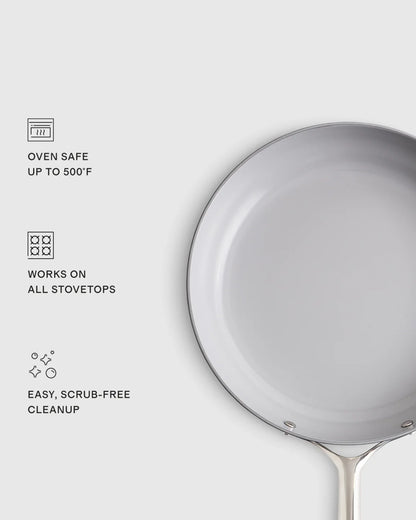 Ceramic Nonstick Frying Pan Set - One Size / Navy