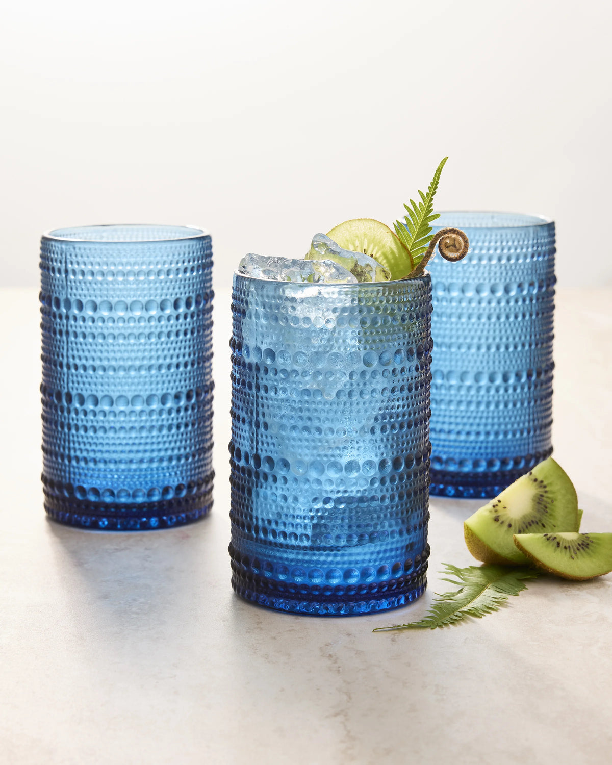 Jupiter Tall Glass Tumbler (Set of 6) - One Size / Fern Green
