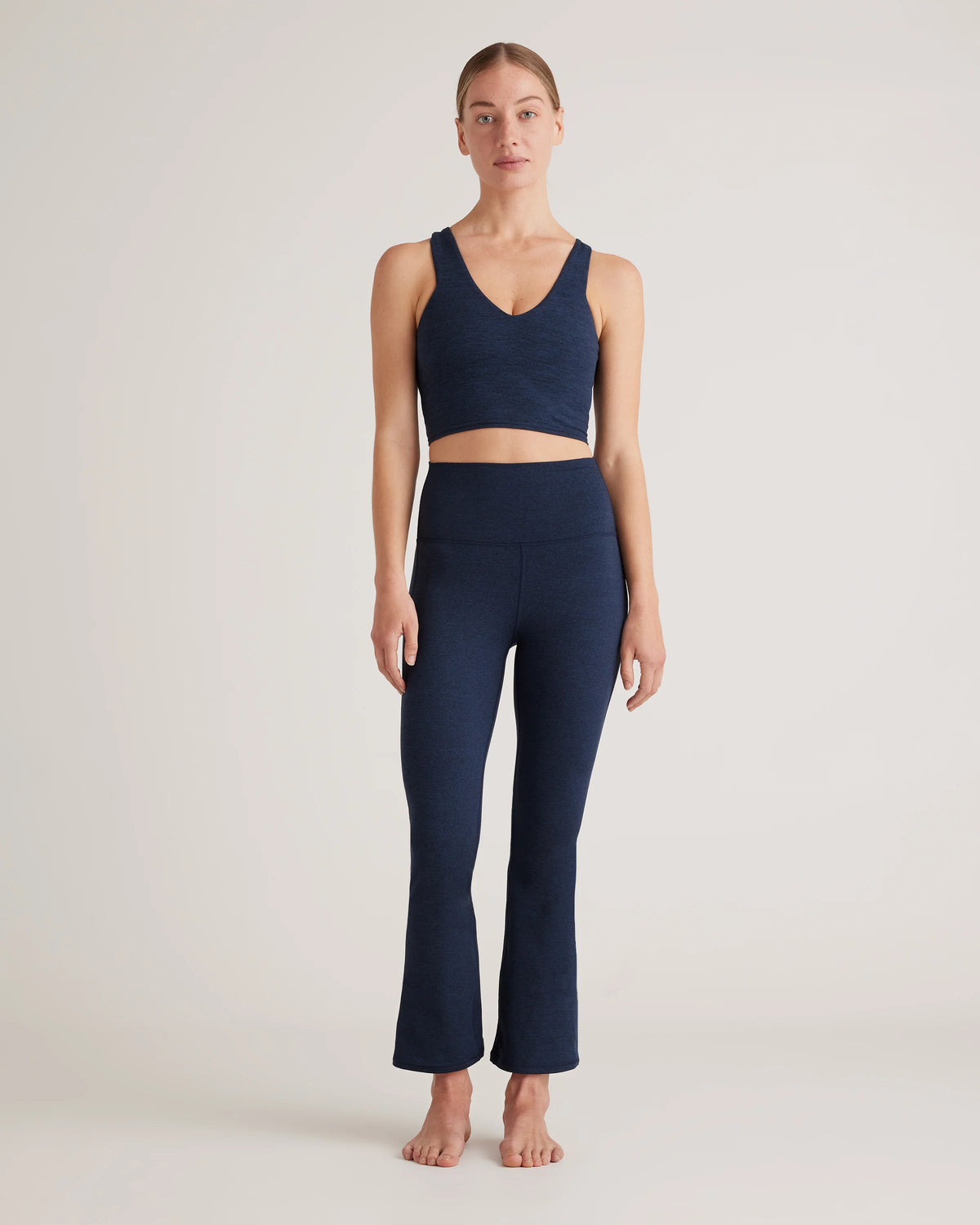 Ultra-Soft Cropped Bootcut Pants - XS / Heather Black