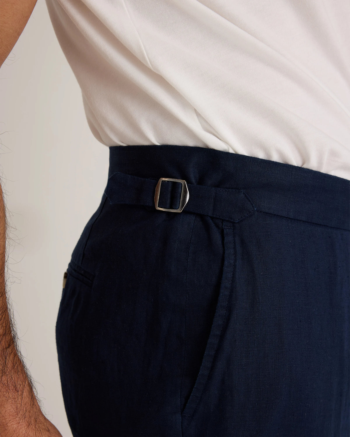 100% European Linen Dress Pants - 30X30 / Deep Navy
