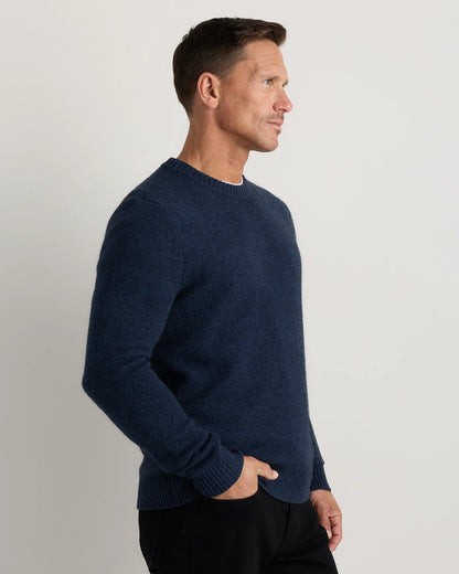 100% Yak Wool Crewneck Sweater - XS / Starry Night Navy