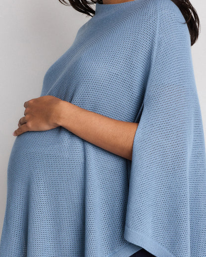 Lightweight Cotton Cashmere Nursing Shawl - One Size / Pale Custard Yellow