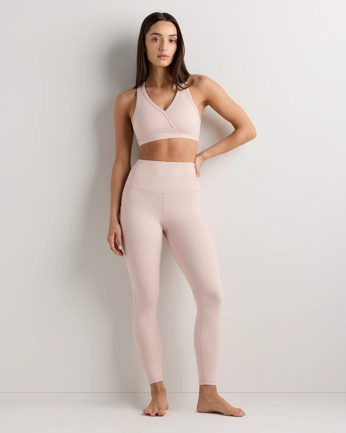 Ultra-Soft High-Rise Pocket Legging - XS / Heather Espresso