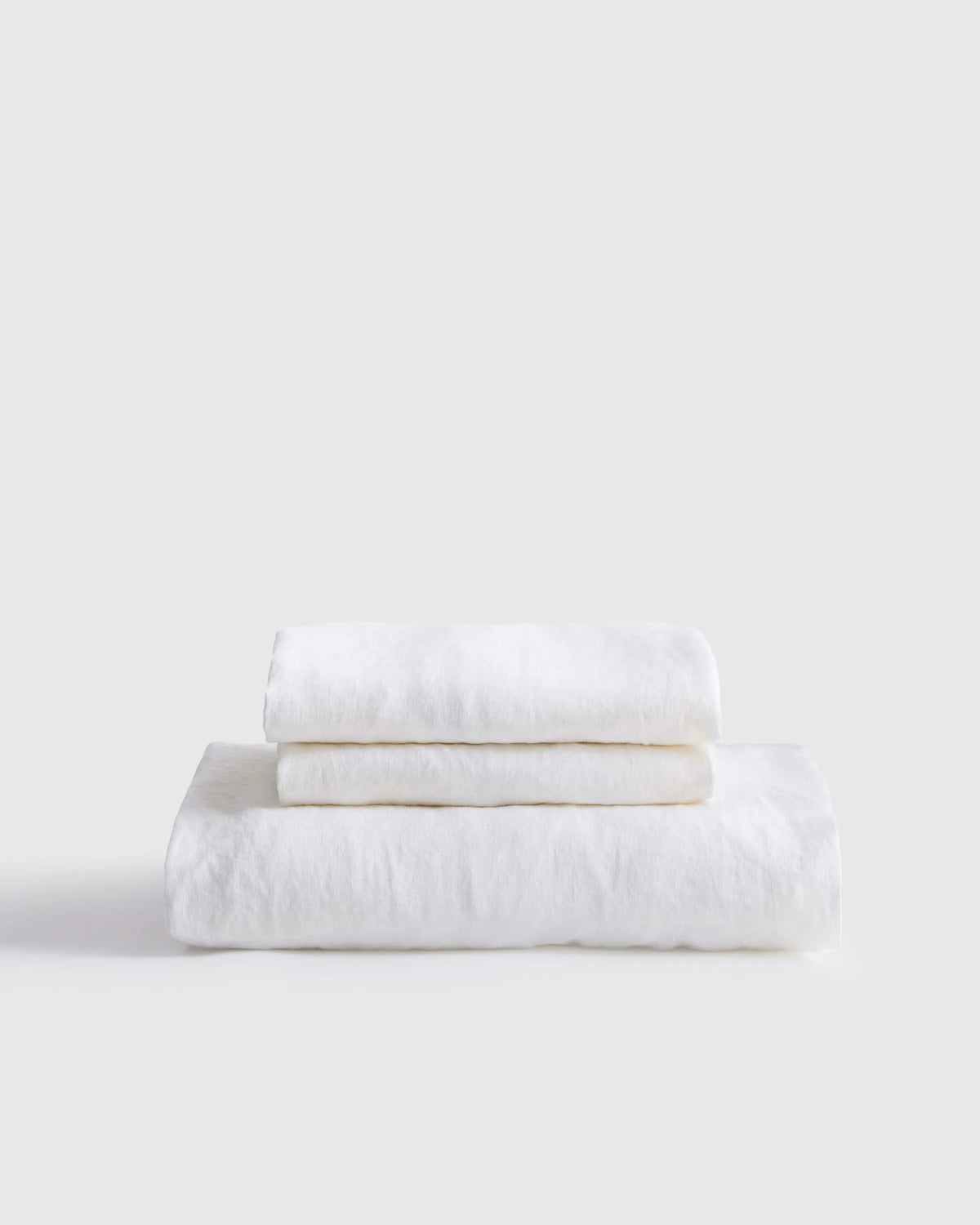 European Linen Fitted Sheet Set - Twin / Peach