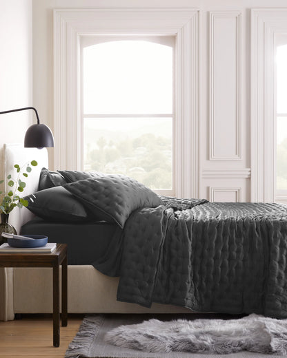 Bamboo Dream Quilted Sham Set - Standard / Sage