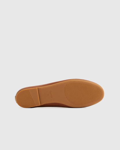 Italian Leather Glove Ballet Flat - 5 / Shell Pink