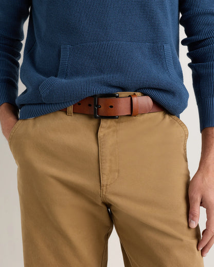 Adam Heritage Leather Jeans Belt - 30 / Bourbon