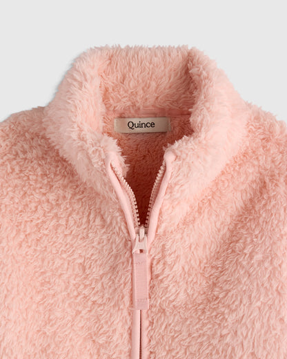 Recycled Sherpa Fleece Jacket - 2T / Ivory