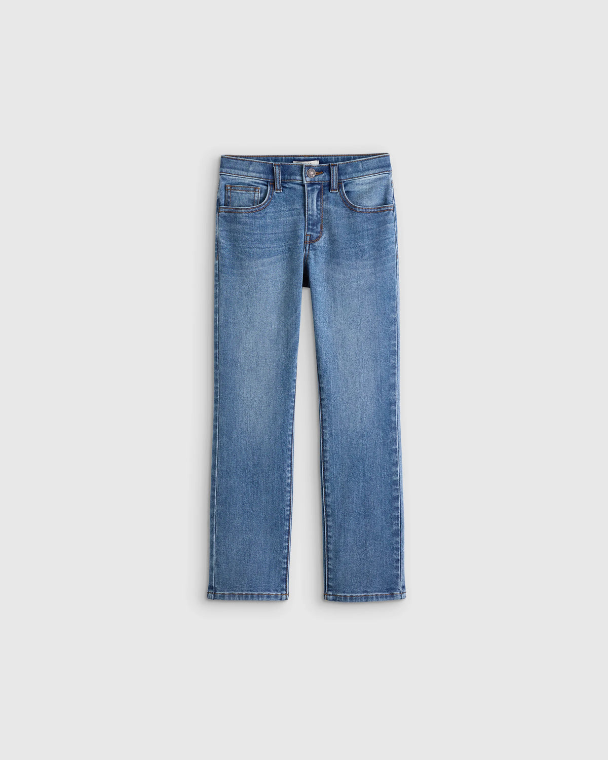 Boys Stretch Straight Jeans - 6 / Dark Wash