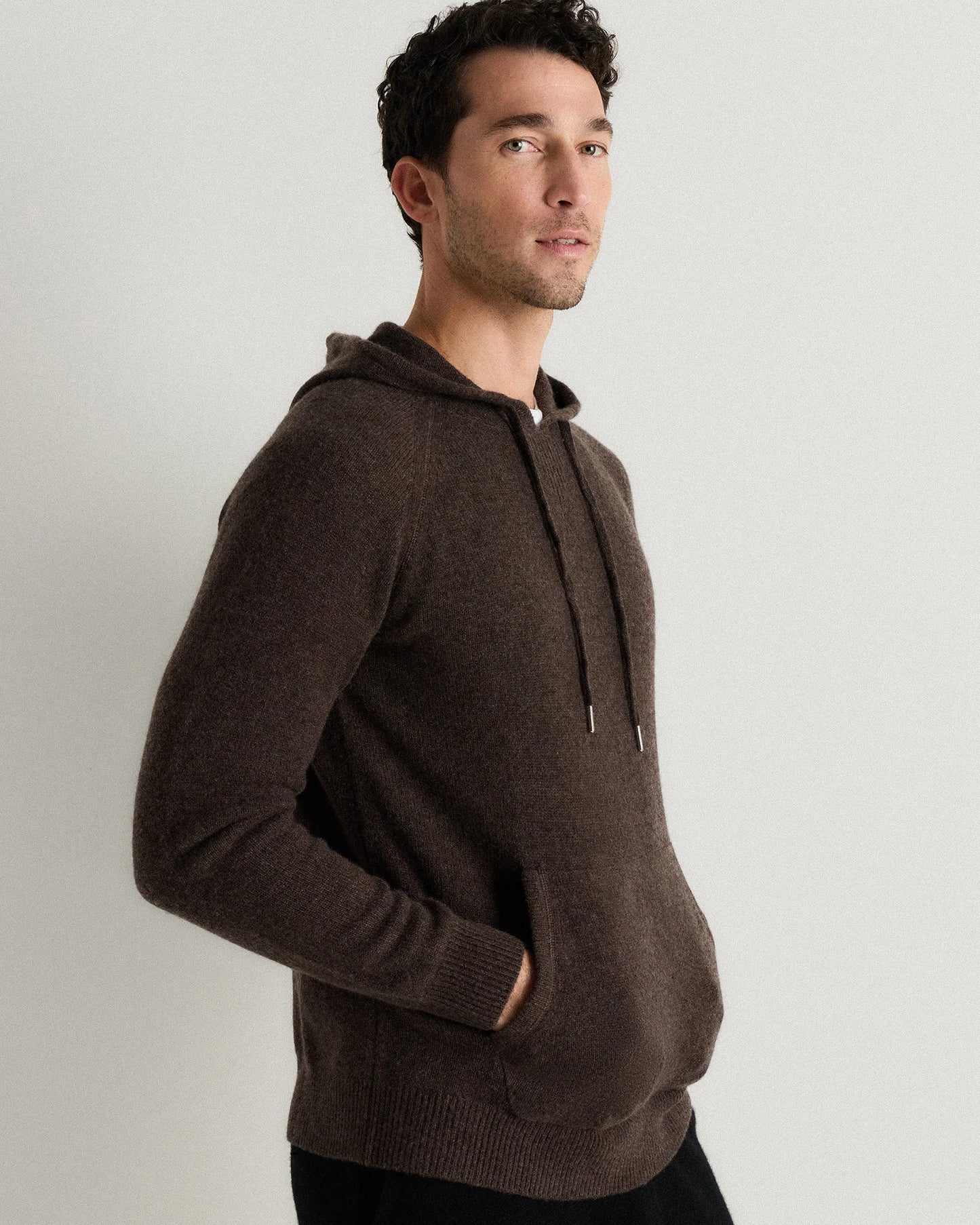 Mongolian Cashmere Pullover Hoodie - XS / Sea Spray Green