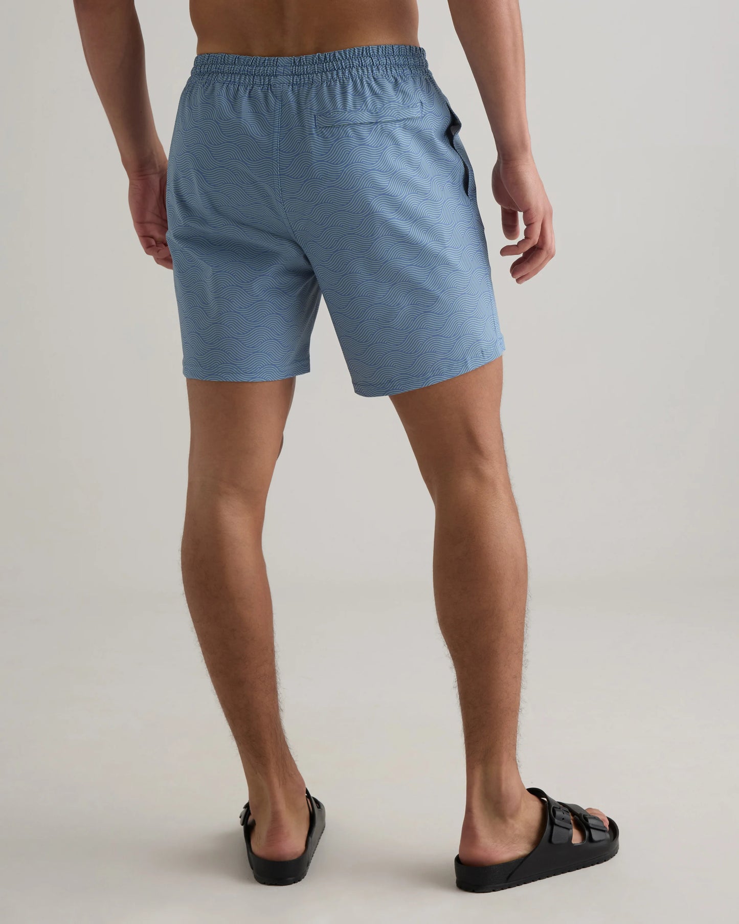 Italian Swim Trunks - 7" - XS / Navy Diamond Geo