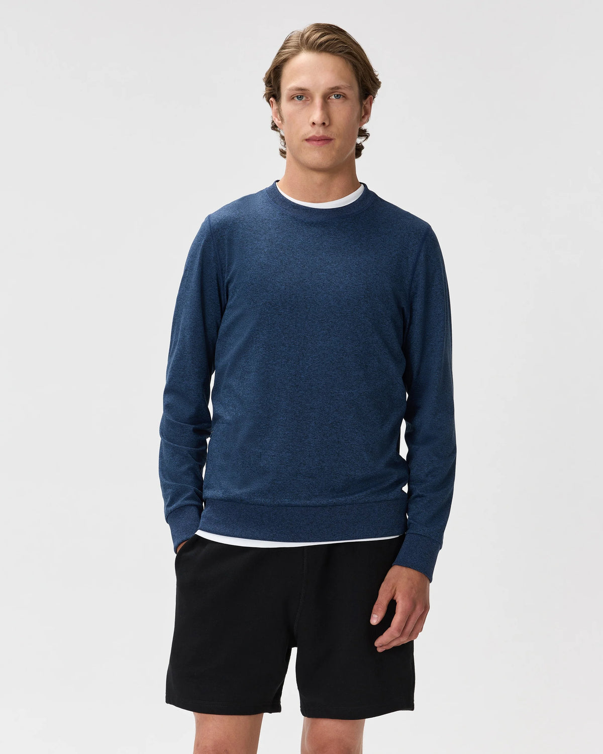 Flowknit Performance Crew Sweatshirt - S / Solid Chalk
