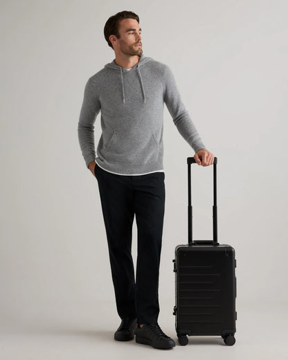 Aluminum Carry-On Suitcase - One Size / Black