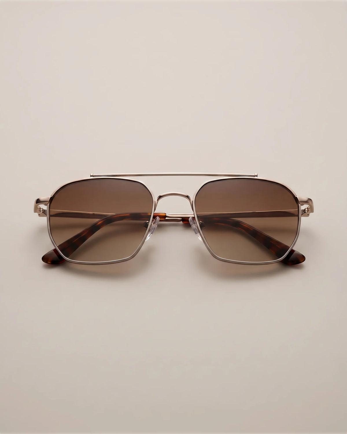 Baja Polarized Stainless Steel Sunglasses - One Size / Silver with Green lens