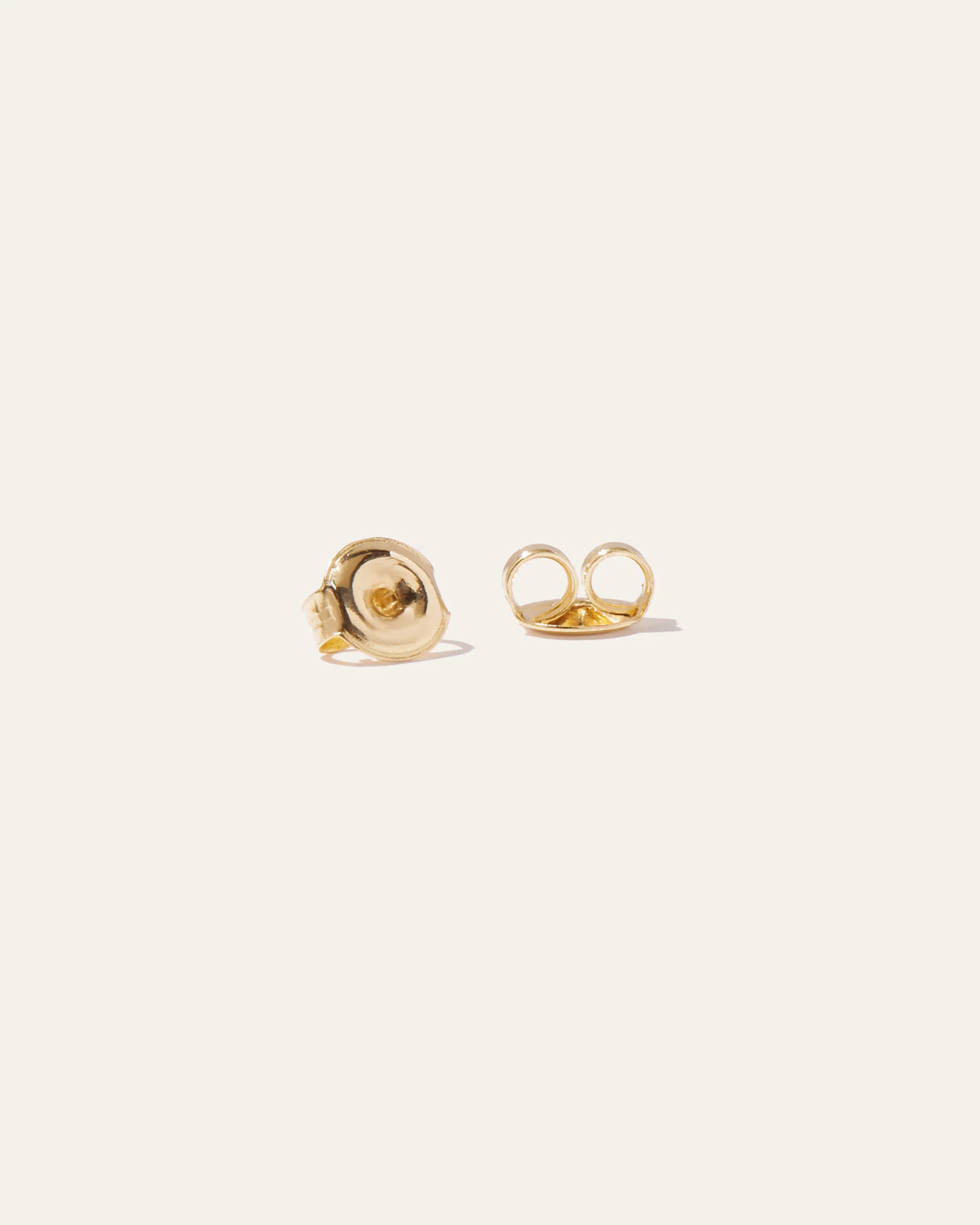14K Gold Gemstone Solitaire Studs - One Size / Blue Sapphire