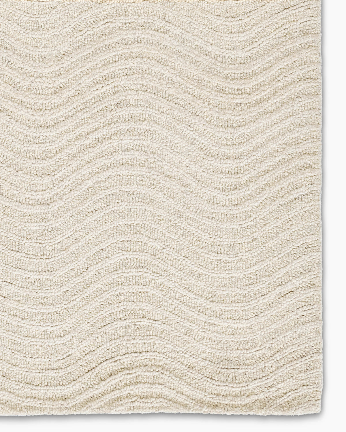 Arches Hand-Tufted Wool Rug - 3'6" x 5'6" / Ivory