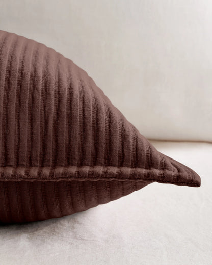 Organic Cotton Matelasse Sham Set - Standard / Dried Sage