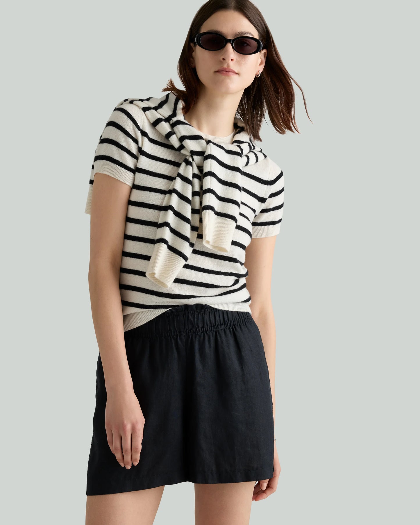 Mongolian Cashmere Tee - XS / Pale Custard Yellow