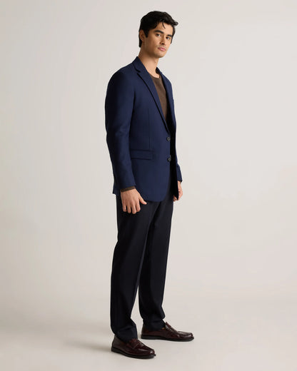 Stretch Wool Blazer - S / Grey Melange