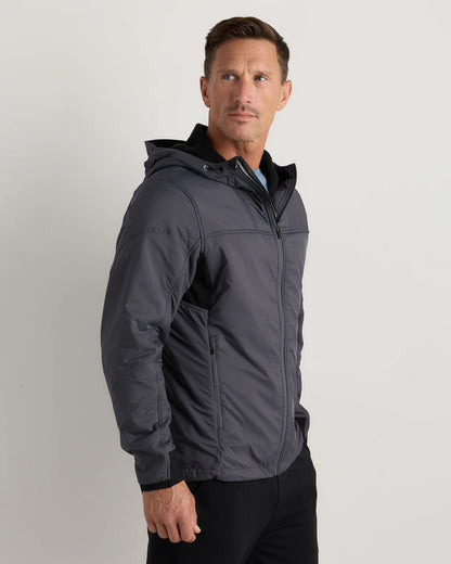 Weather Proof Fleece-Lined Hooded Jacket - S / Carbon Grey