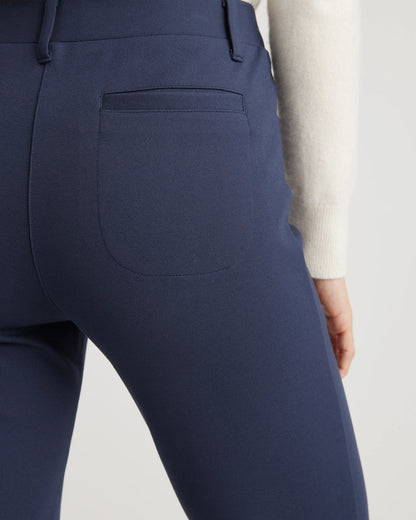 Ultra-Stretch Ponte Straight Leg 4-Pocket Pants - XS / Olive