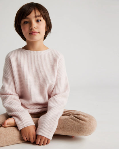 Washable Cashmere Fisherman Tunic Sweater - 6 / Oatmeal