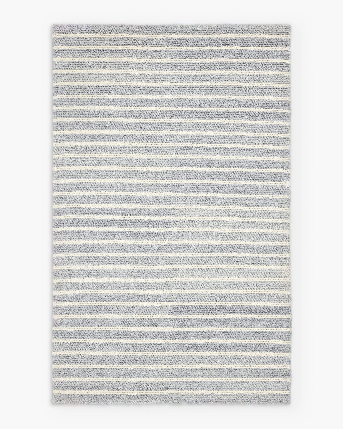 Floyd Wool Rug - 3' x 5' / Grey/White