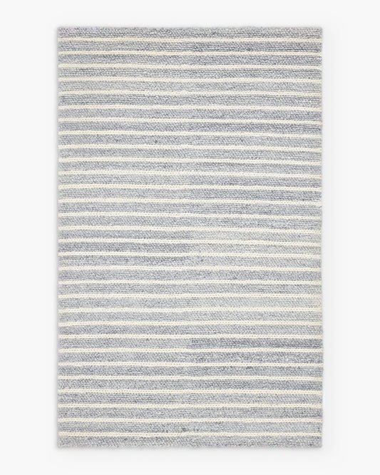 Floyd Wool Rug - 3' x 5' / Grey/White