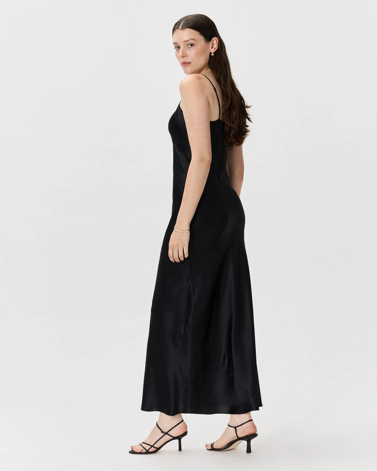 100% Washable Silk Maxi Slip Dress - XS / Cordovan Red Hibiscus