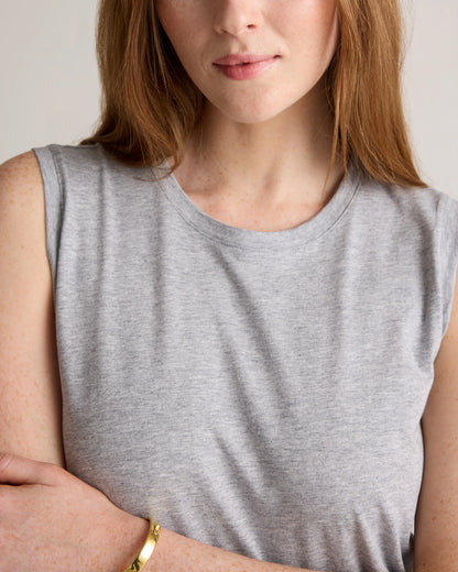 Cotton Modal Muscle Tank - XS / White