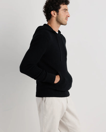 Organic Cotton Cashmere Waffle Hoodie - S / Bayberry Olive