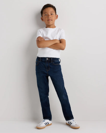 Boys Stretch Slim Jeans - 6 / Dark Wash