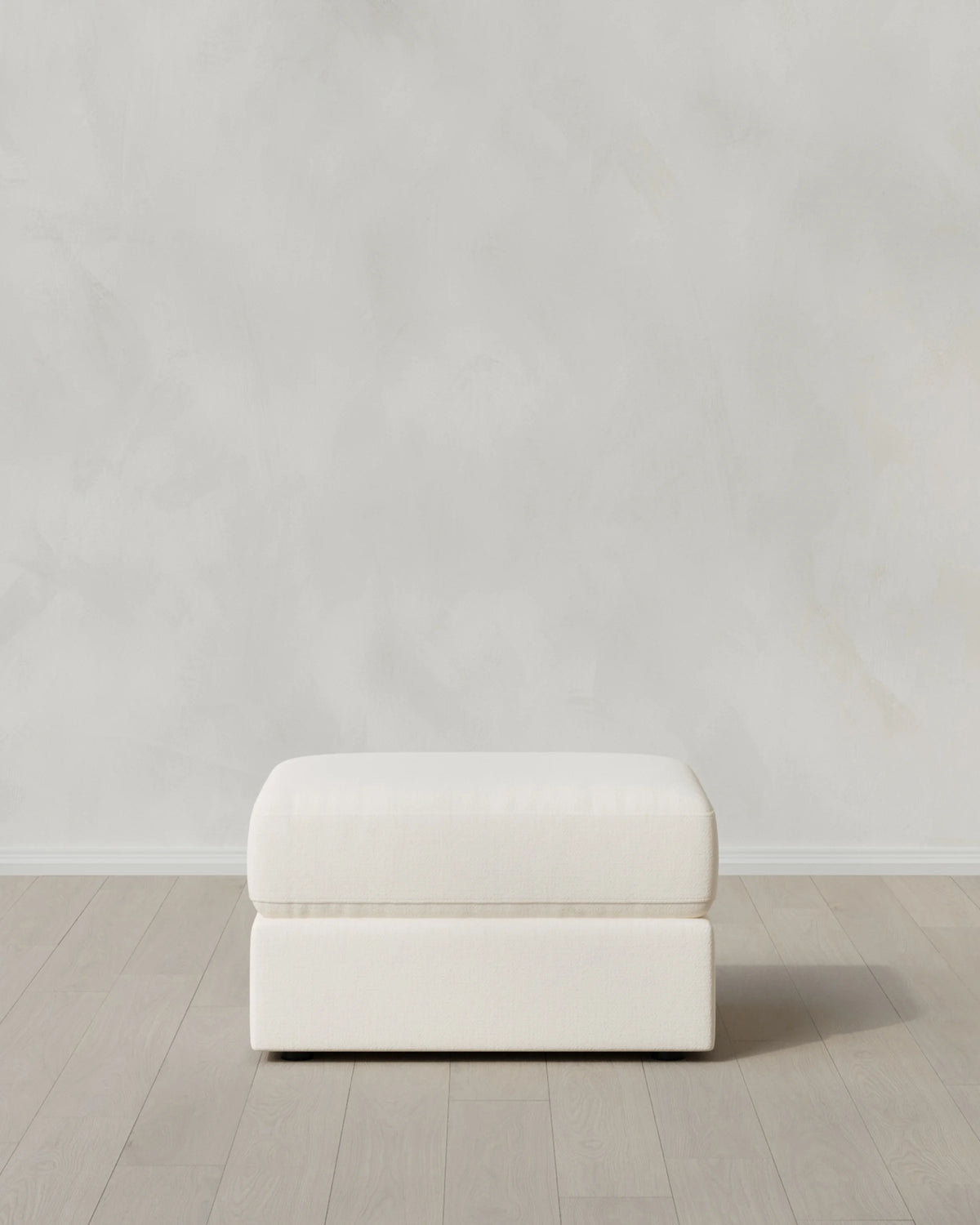 Ashford Deep Seat Ottoman in Performance Chenille Linen Blend - One Size / Sorrell
