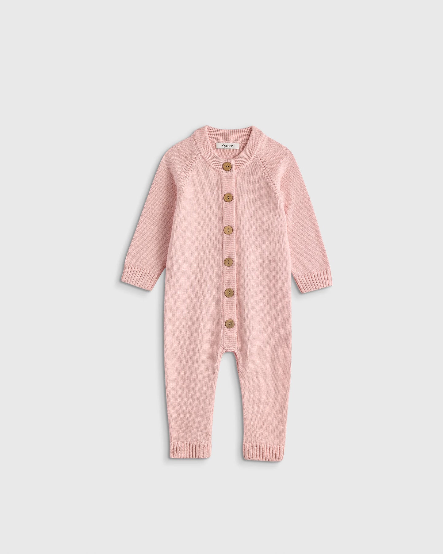 100% Organic Cotton Sweater Romper - 0-3M / Speckled Beige