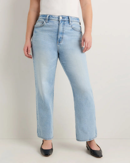 Curvy Bella Stretch Relaxed Straight Jeans - 24 / Charcoal Black