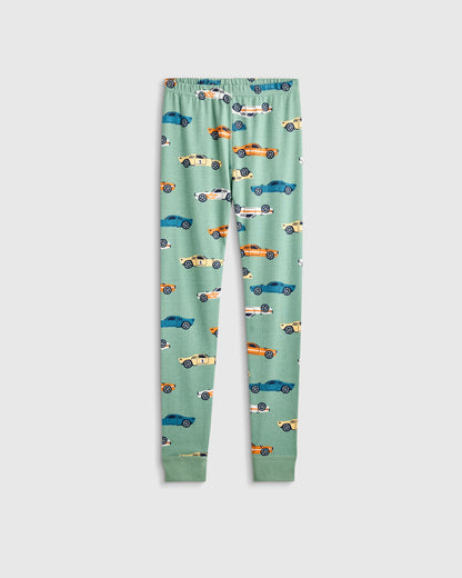 100% Organic Cotton Short Sleeve and Pant Pajama Set - 6 / Planets