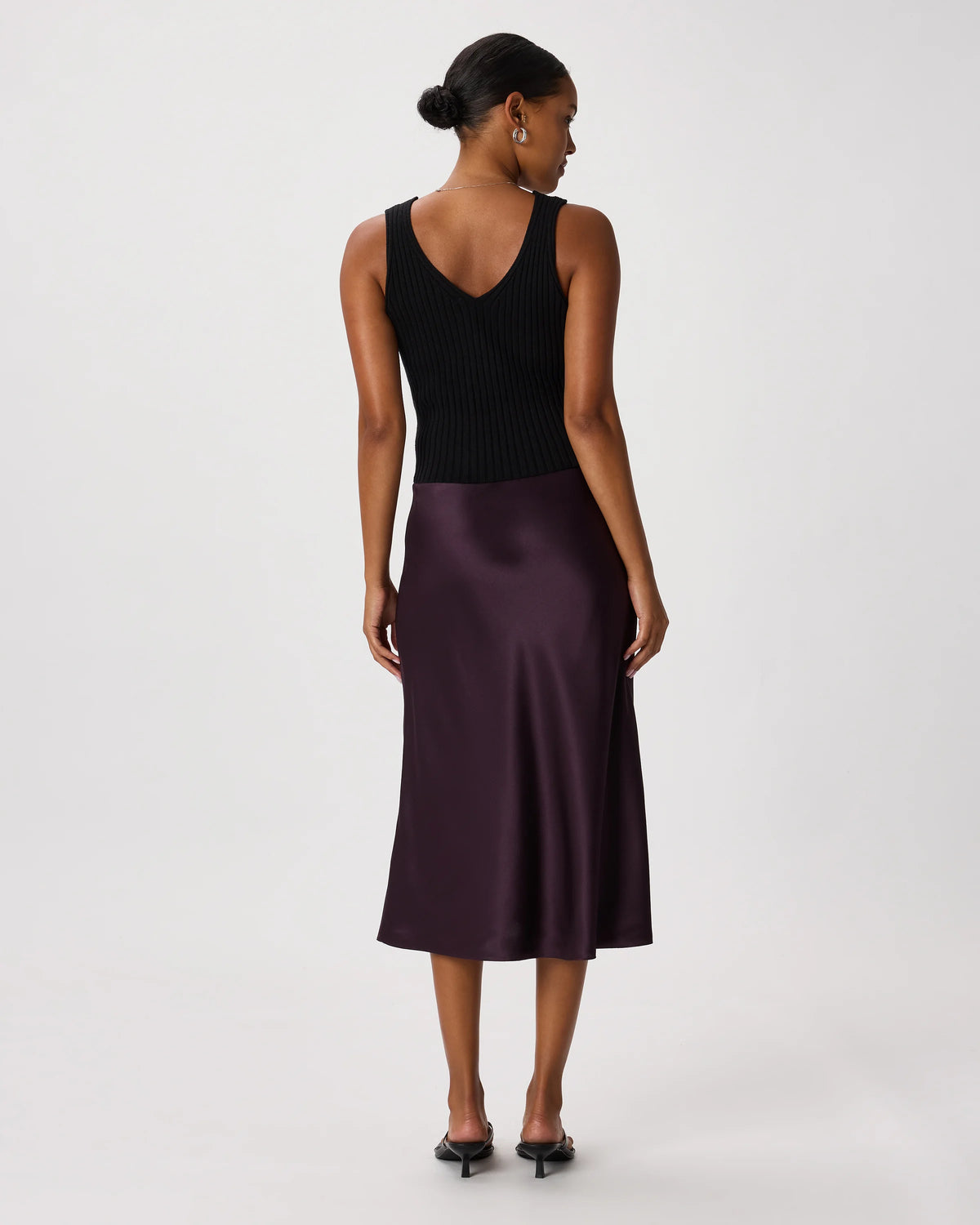 100% Washable Silk Skirt - XS / Champagne