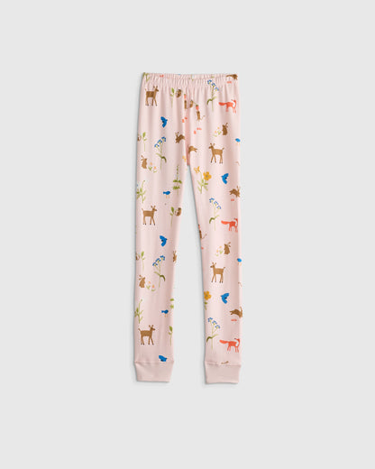 100% Organic Cotton Short Sleeve and Pant Pajama Set - 2T / Planets