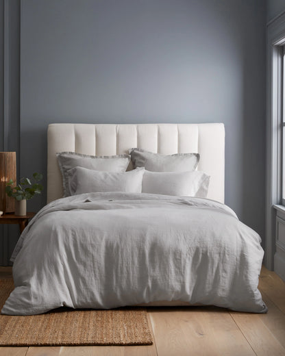 European Linen Pillowcase Set - Standard / White