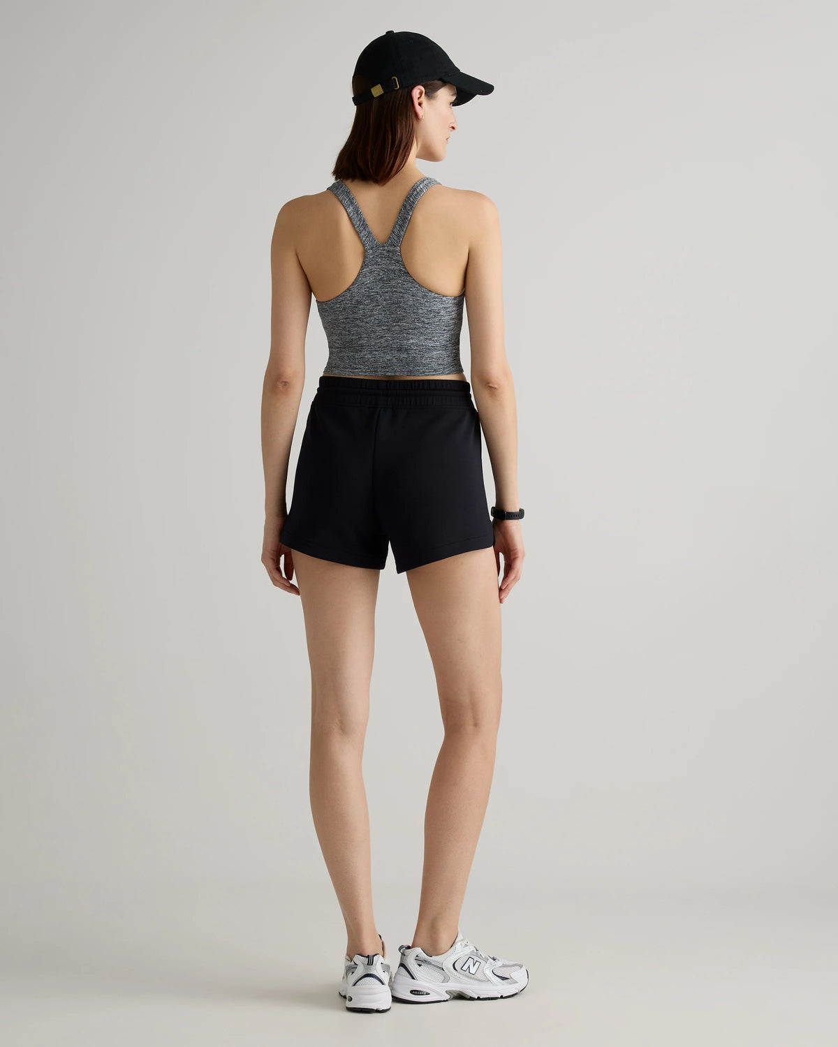 CloudComfort High-Rise Sweatshorts - XS / Pebble Beige
