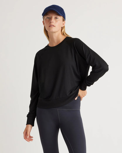 Flowknit Pullover Crew - XS / Heather Deep Navy