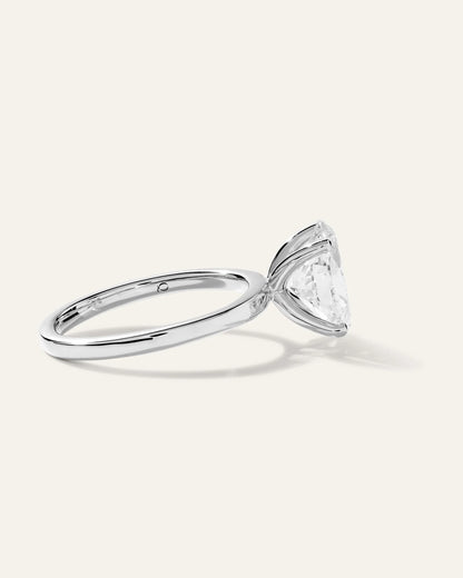 Lab Grown Diamond Round Comfort Fit Engagement Ring - 2.5ct - 4 / Yellow Gold
