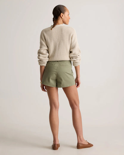 Stretch Cotton Chino Patch Pocket Shorts - 0 / Frost