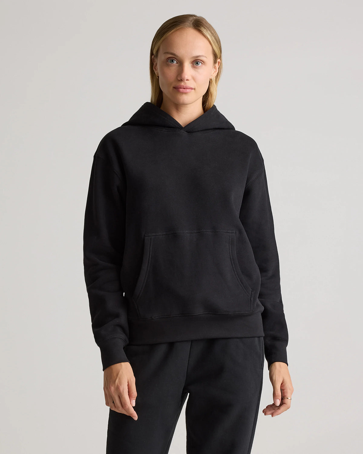 Organic Heavyweight Fleece Boyfriend Hoodie - XS / Heather Grey