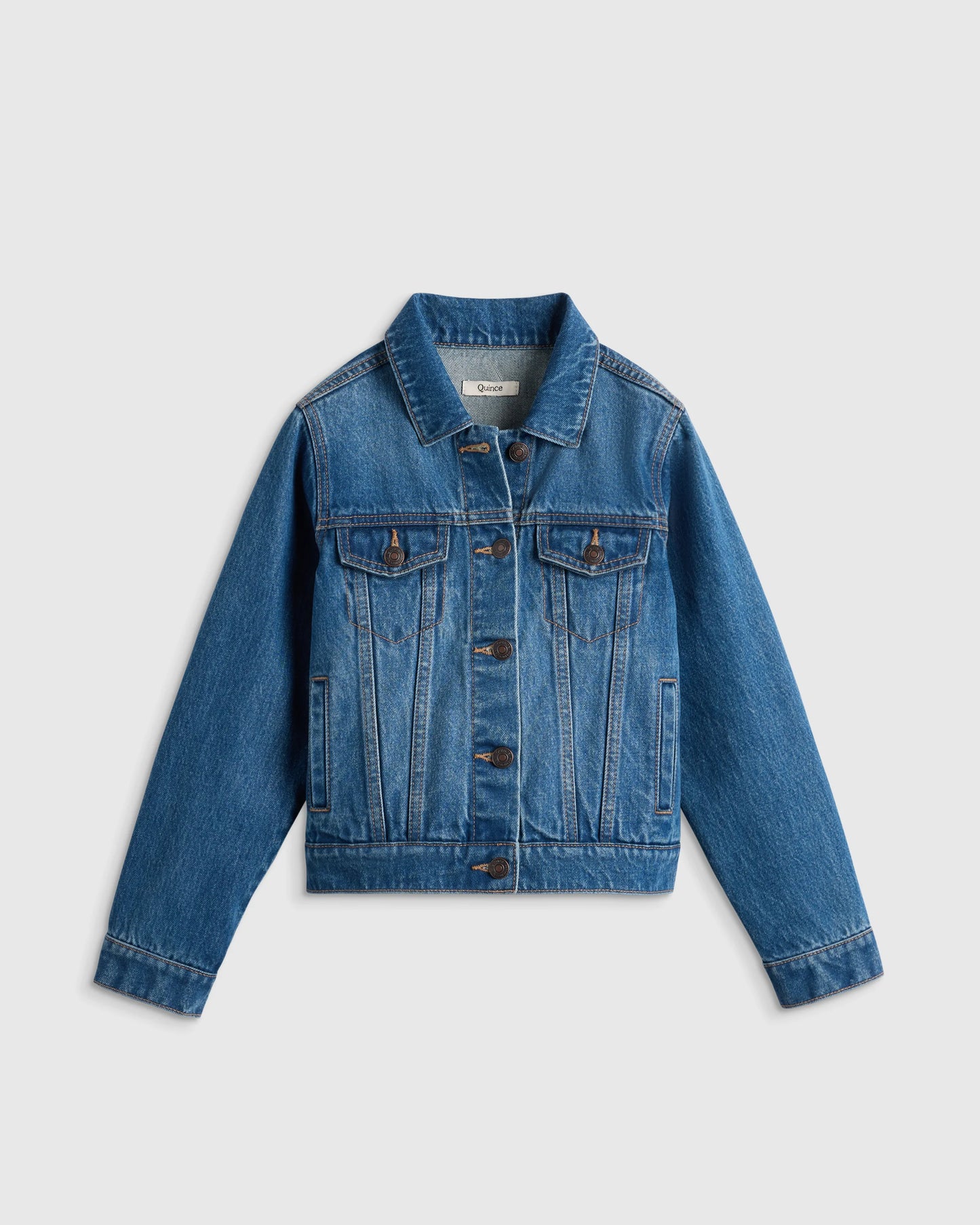 Girls 100% Organic Cotton Denim Jacket - 6 / Light Wash