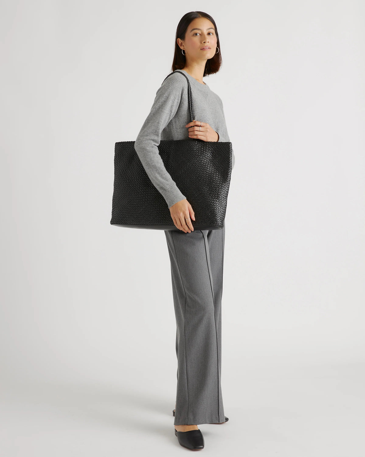 Siena Handwoven Tote - One Size / Taupe